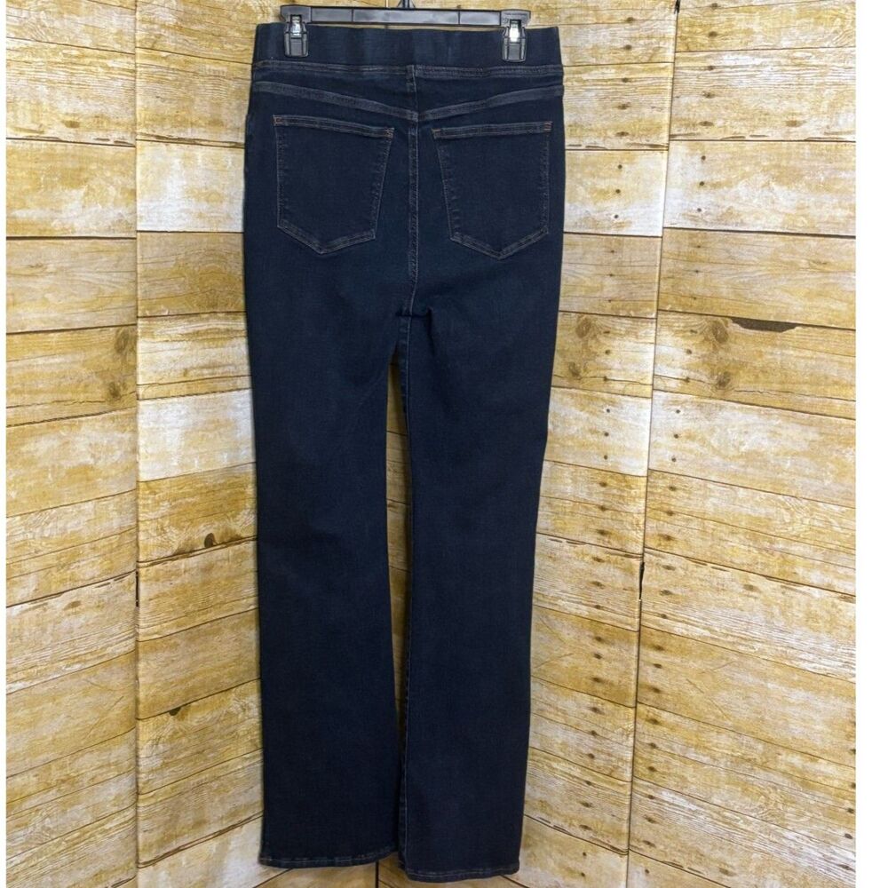 MADEWELL CASUAL EVERYDAY WEAR PREMIUM PULL ON SPLIT FLARE SKINNY DENIM JEANS - Picture 3 of 5